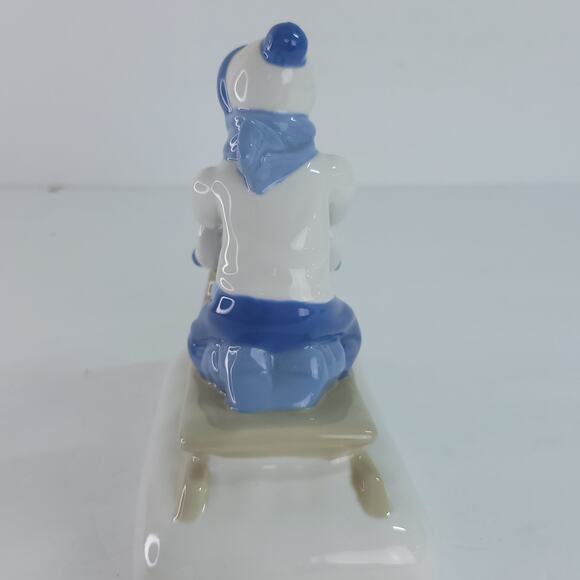 Paul Sebastian Porcelana De Cuernavaca Porcelain Children on Sled Figurine VTG - Picture 3 of 11